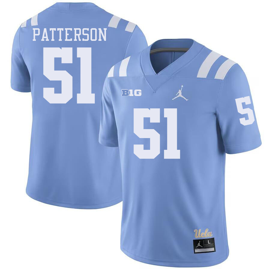 Men #51 Isaiah Patterson Big 10 Conference College Football Jerseys Stitched-Power Blue